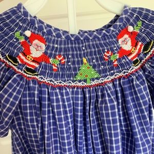 Smocked Christmas Dress- 2